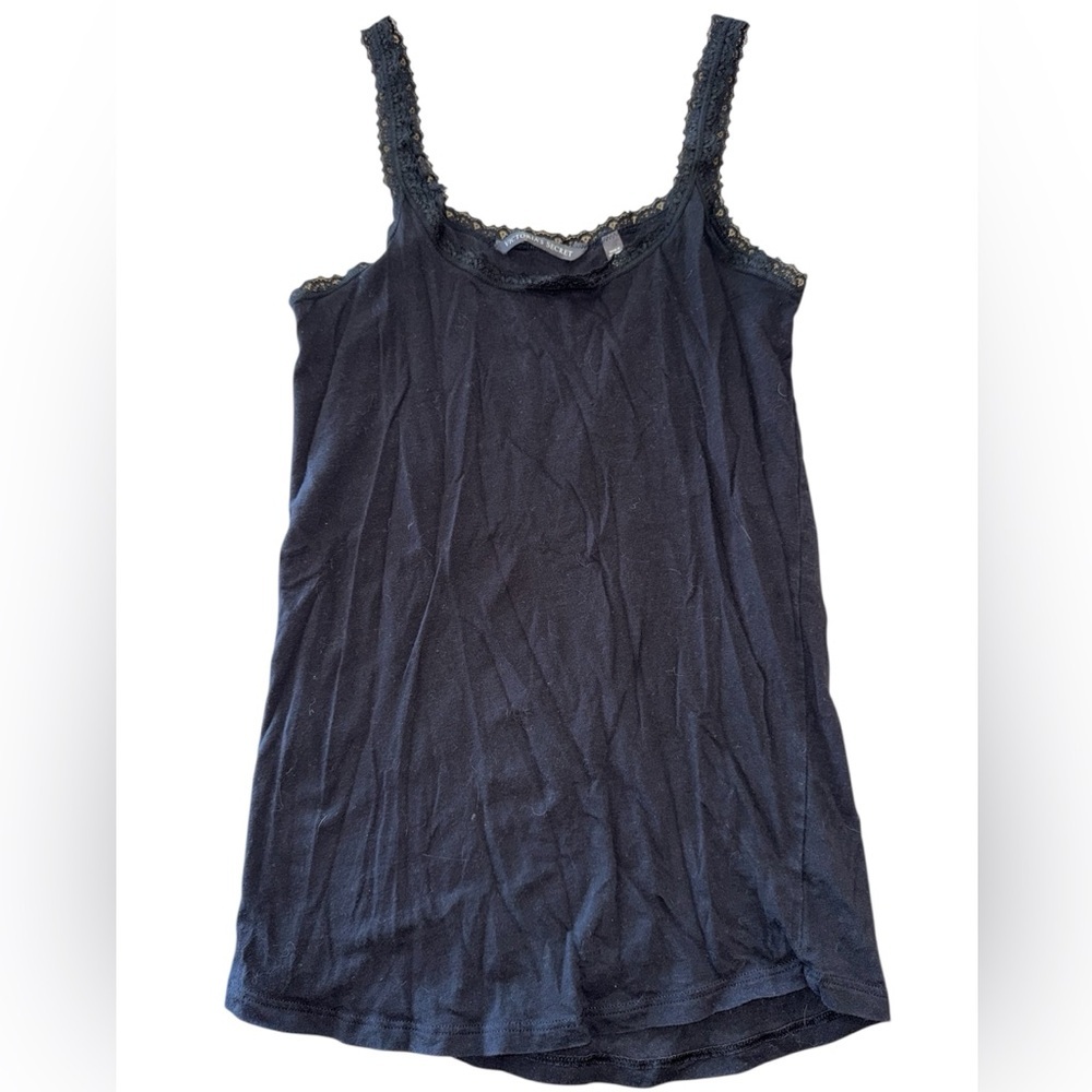 Victoria's Secret Black Lace Trim Camisole XS